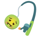 canna da pesca + faccina nauseata