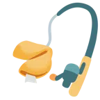 canna da pesca + biscotto della fortuna