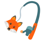 canna da pesca + volpe