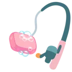 canna da pesca + sapone