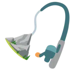 canna da pesca + montagna