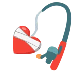canna da pesca + cuore guarito
