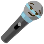 microfono + faccina con sorrisetto