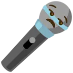 microfono + faccina contrariata