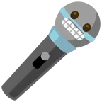 microfono + faccina con smorfia