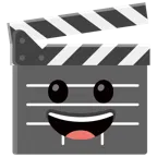 ciak + faccina con un gran sorriso