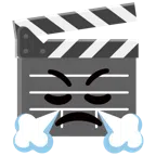 ciak + faccina che sbuffa