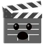 ciak + faccina con bocca aperta