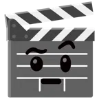 ciak + faccina con sopracciglia alzate
