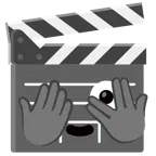ciak + faccina che sbircia tra le dita