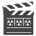 ciak + simbolo della radioattività