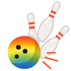 bowling + arcobaleno