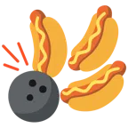 bowling + hot dog