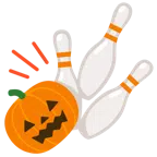 bowling + zucca di Halloween