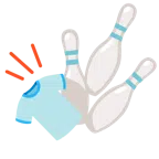 bowling + t-shirt