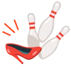 bowling + scarpa con il tacco