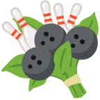 bowling + mazzo di fiori