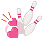bowling + cuori che girano
