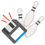 bowling + floppy disc