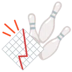 bowling + grafico con andamento positivo