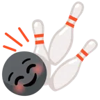 bowling + faccina con occhi sorridenti
