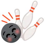 bowling + faccina che bacia con occhi chiusi