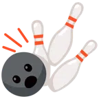 bowling + faccina con bocca aperta