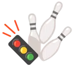 bowling + semaforo verticale