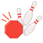 bowling + segnale di stop