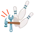 bowling + martello e chiave inglese