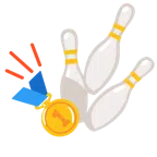 bowling + medaglia d’oro