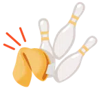 bowling + biscotto della fortuna
