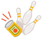 bowling + cibo in scatola