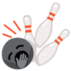 bowling + faccina che sbadiglia
