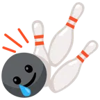 bowling + faccina sorridente con lacrima