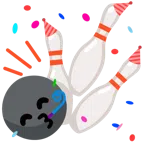 bowling + faccina che festeggia