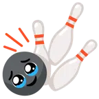 bowling + faccina che trattiene le lacrime