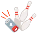 bowling + batteria scarica