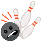 bowling + bocca che morde il labbro