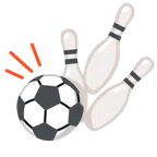 bowling + pallone da calcio