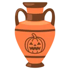 Amphore + Halloweenkürbis