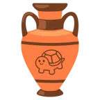 Amphore + Schildkröte