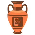 Amphore + Mobiltelefon aus