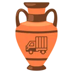 Amphore + Lieferwagen