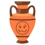 Amphore + schwindeliges Gesicht