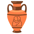Amphore + sich umarmende Personen