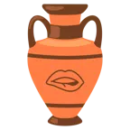 Amphore + auf Lippe beißen