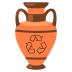 Amphore + Recycling-Symbol