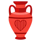 Amphore + rotes Herz