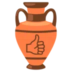 pulgar hacia arriba + ánfora